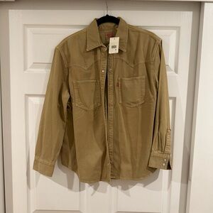 Levi's Women’s Teodora Western Tan Button-Up Shirt